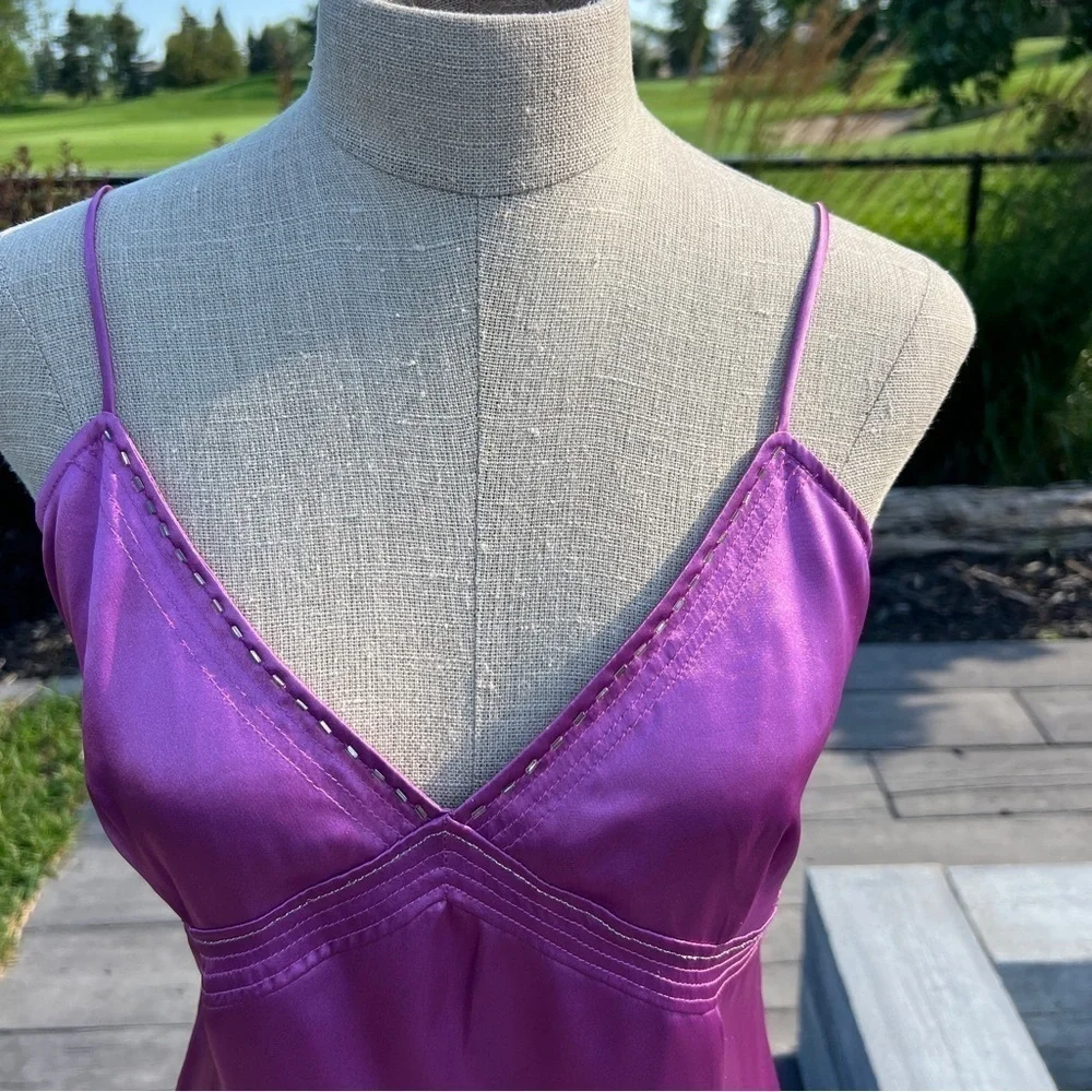 Esprit Purple Satin Tank Top - Picture 2 of 11